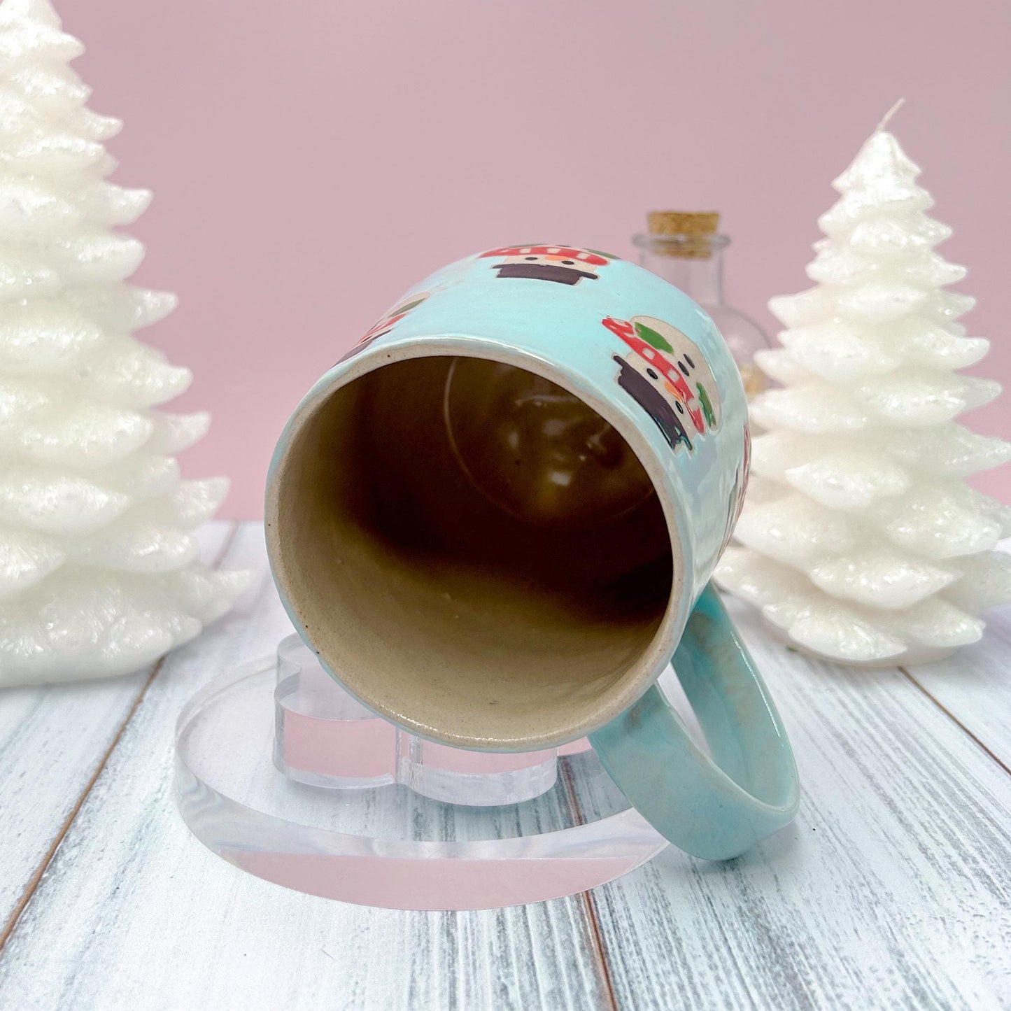 Red Snowman Ceramic Coffee Mug