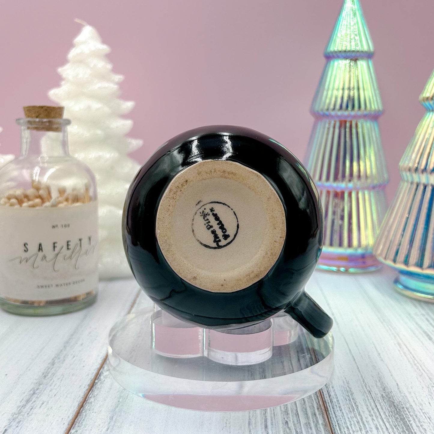 Black Reindeer Ghost 12 oz Mug