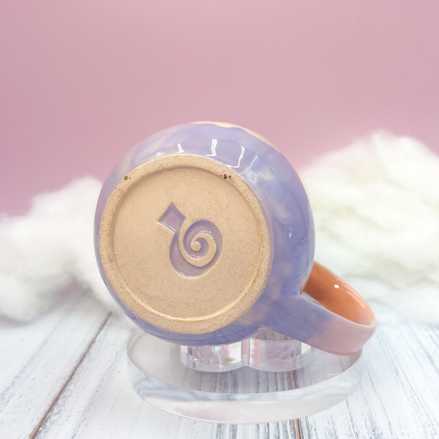 Rainbow Sunset Cloud Ceramic Mug, Rainbow Coffee Mug, Groovy Gift for Women, Rainbow Gift For Friend, Cute Mug Handmade, Retro Handmade Cup