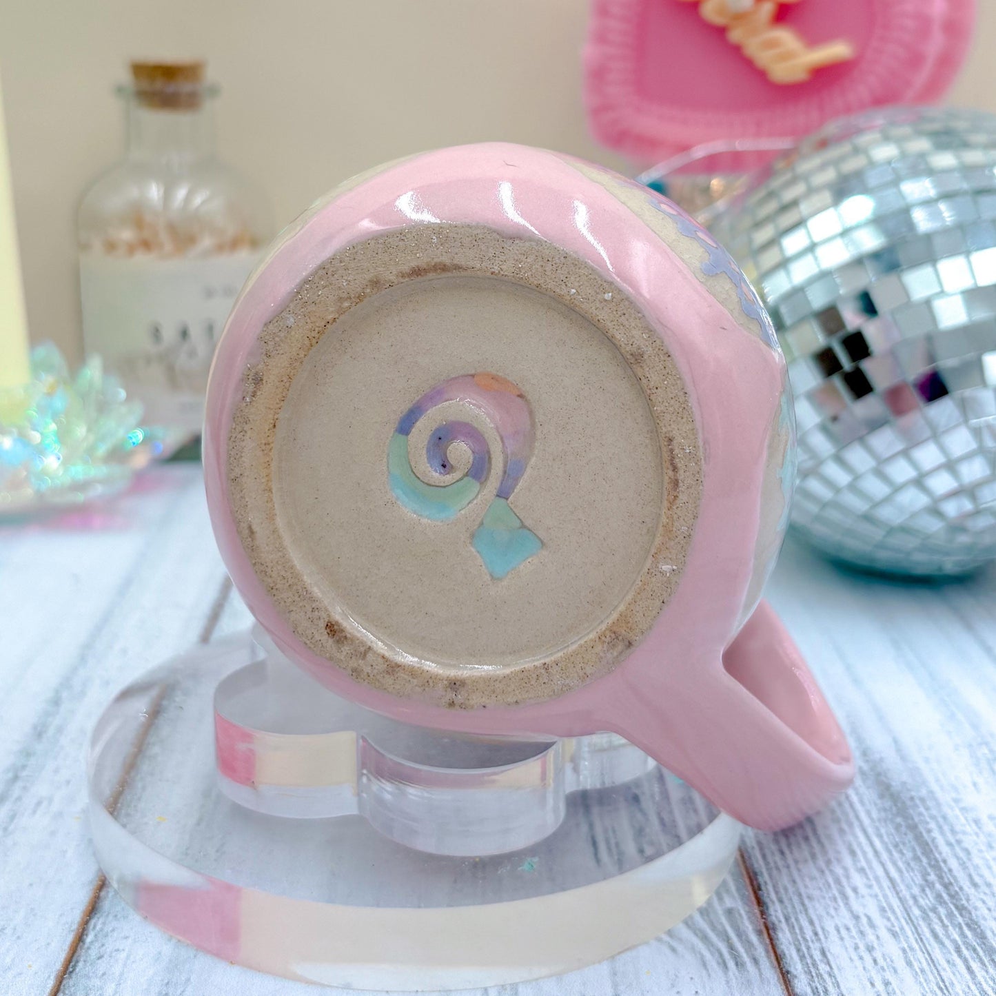 Pink Donut Ceramic Mug