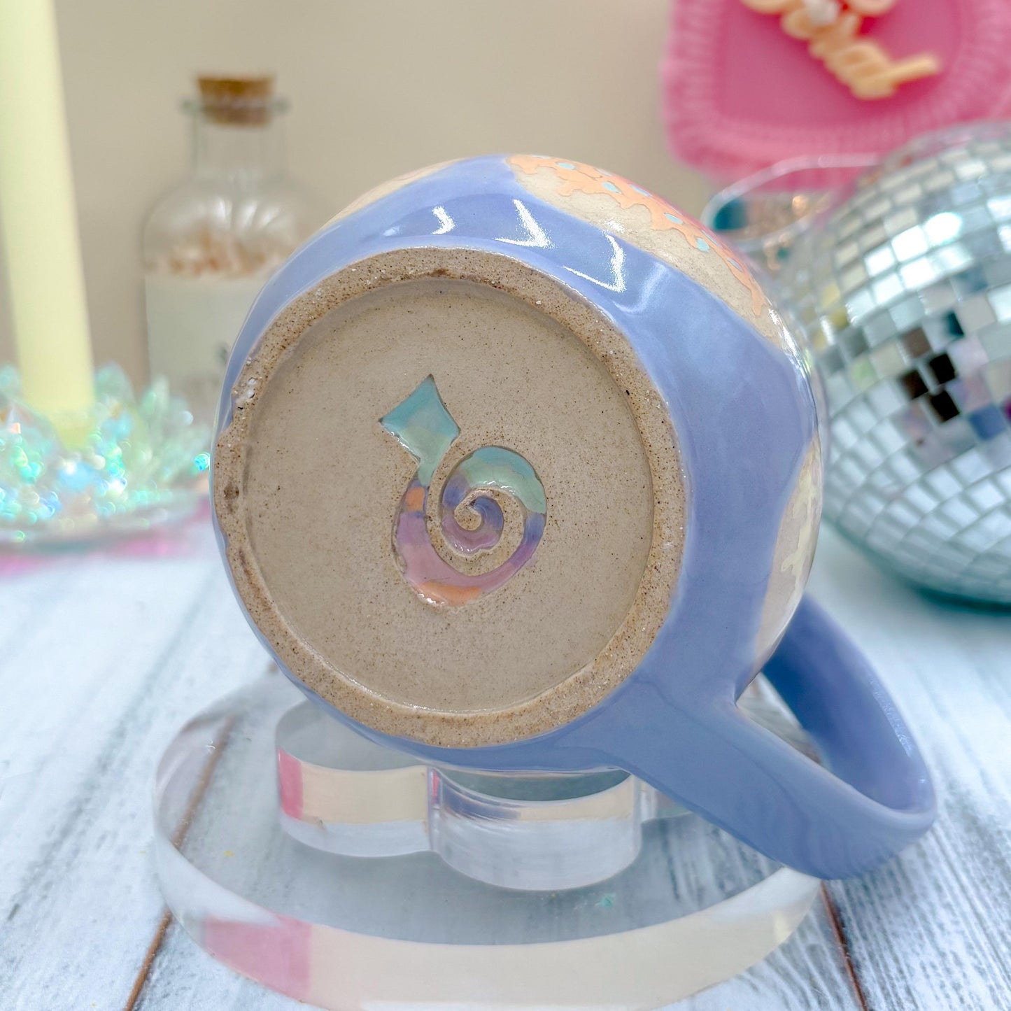 Lavender Donut Ceramic Mug