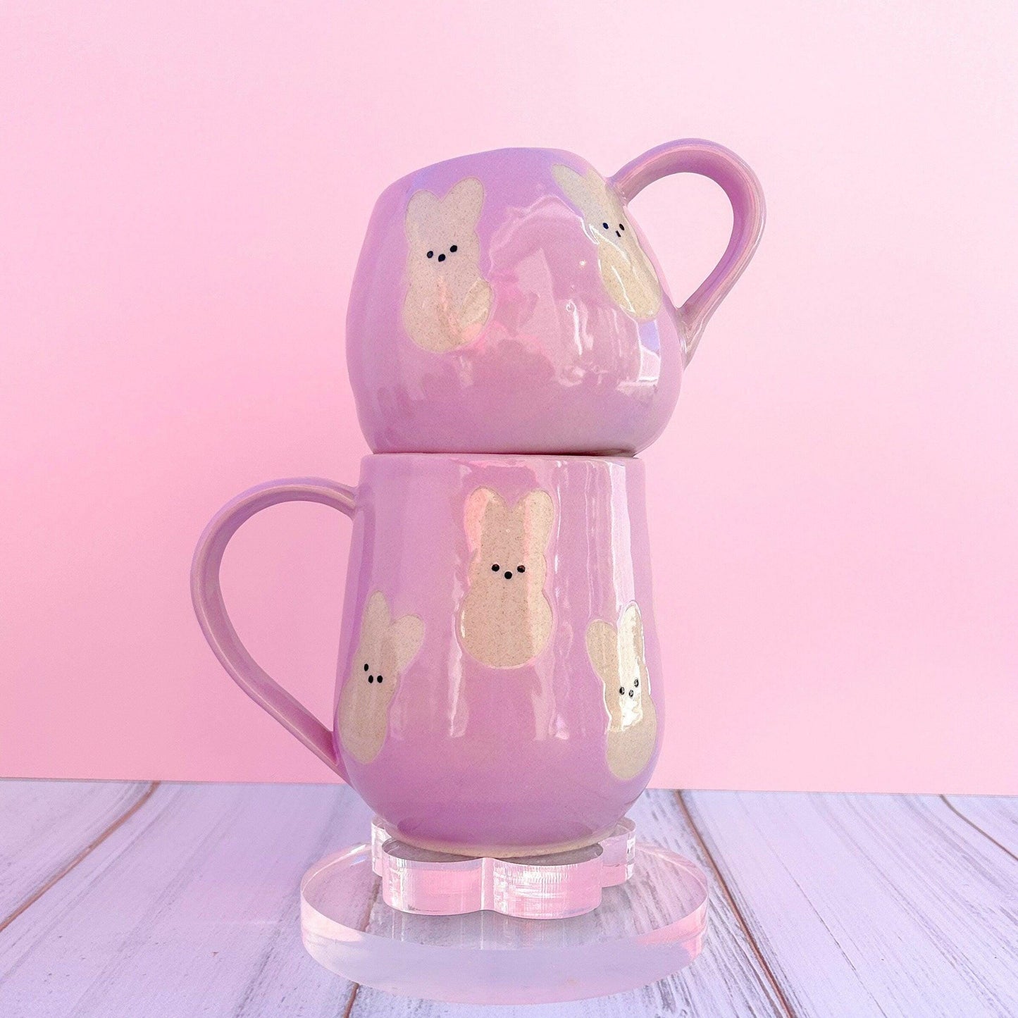 Purple Bunny Spring 12oz Ceramic Mug