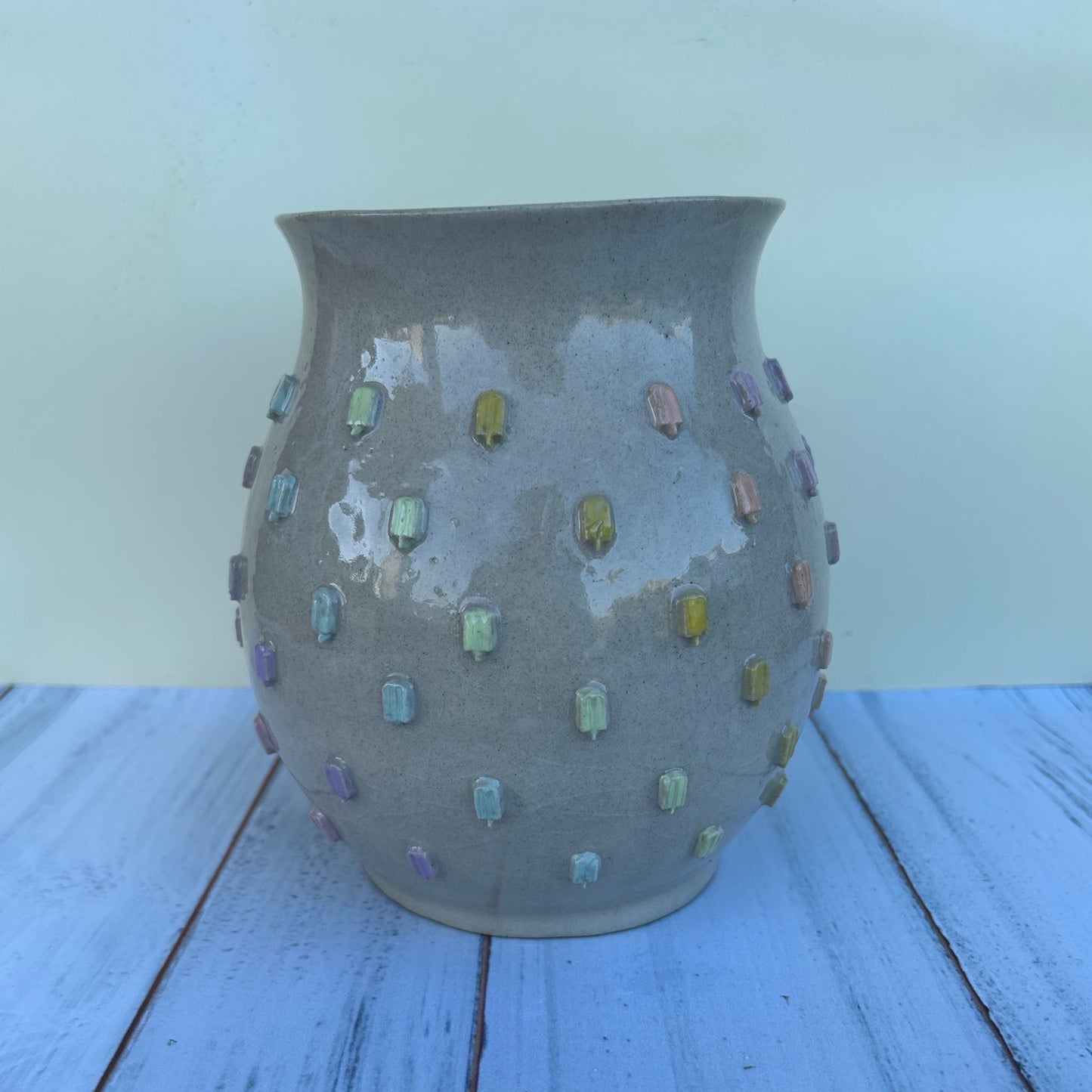 Ice Cream Decor, Ceramic Vase, Pottery Vase, Decorative Vase, Unique Vase, Hand Made Pottery, Vases For Flower Vase, Table Vase, Cute Vase