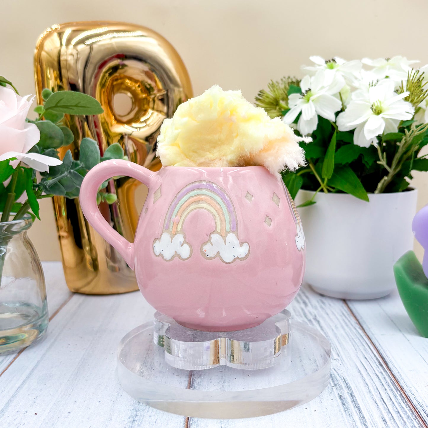Pink Rainbow 12 oz Ceramic Mug