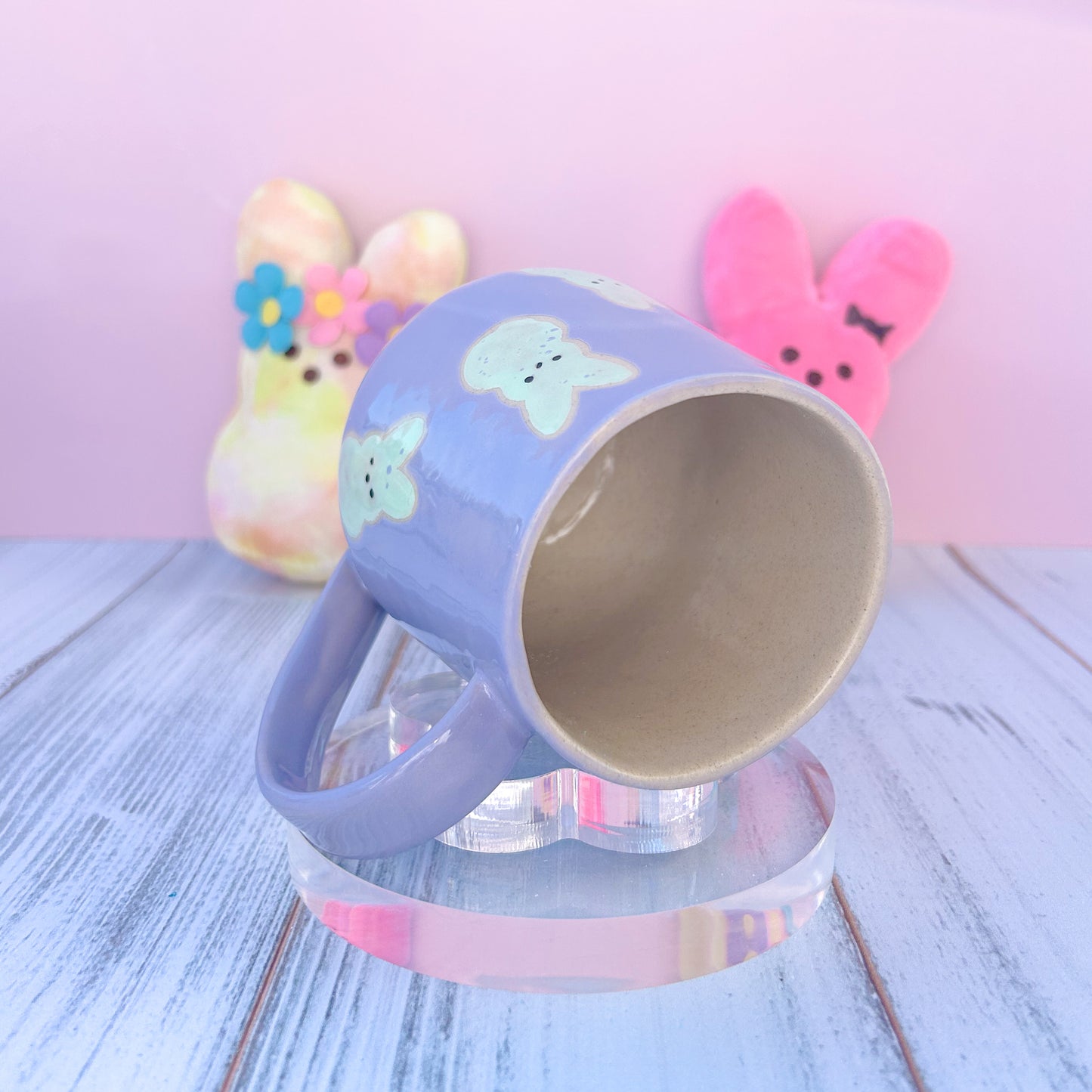 Lavender Bunny Spring Ceramic Mug