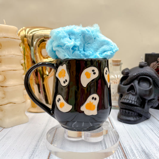 Black Ghost Pumpkin Ceramic Mug