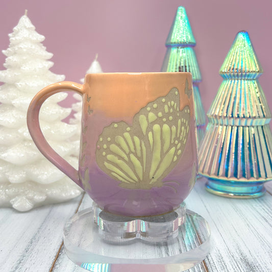 Ombré Butterfly 16 Ounce Mug