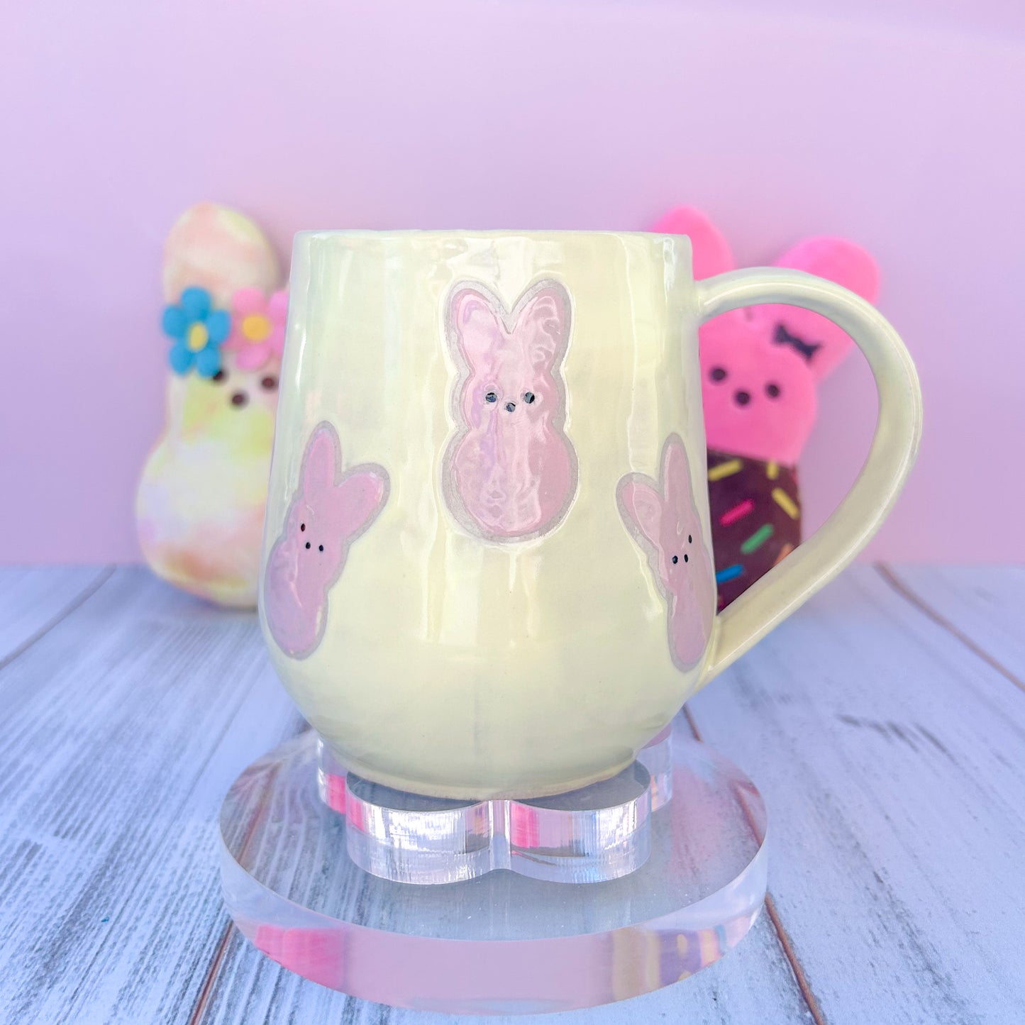 Light Yellow Bunny Spring Ceramic Mug