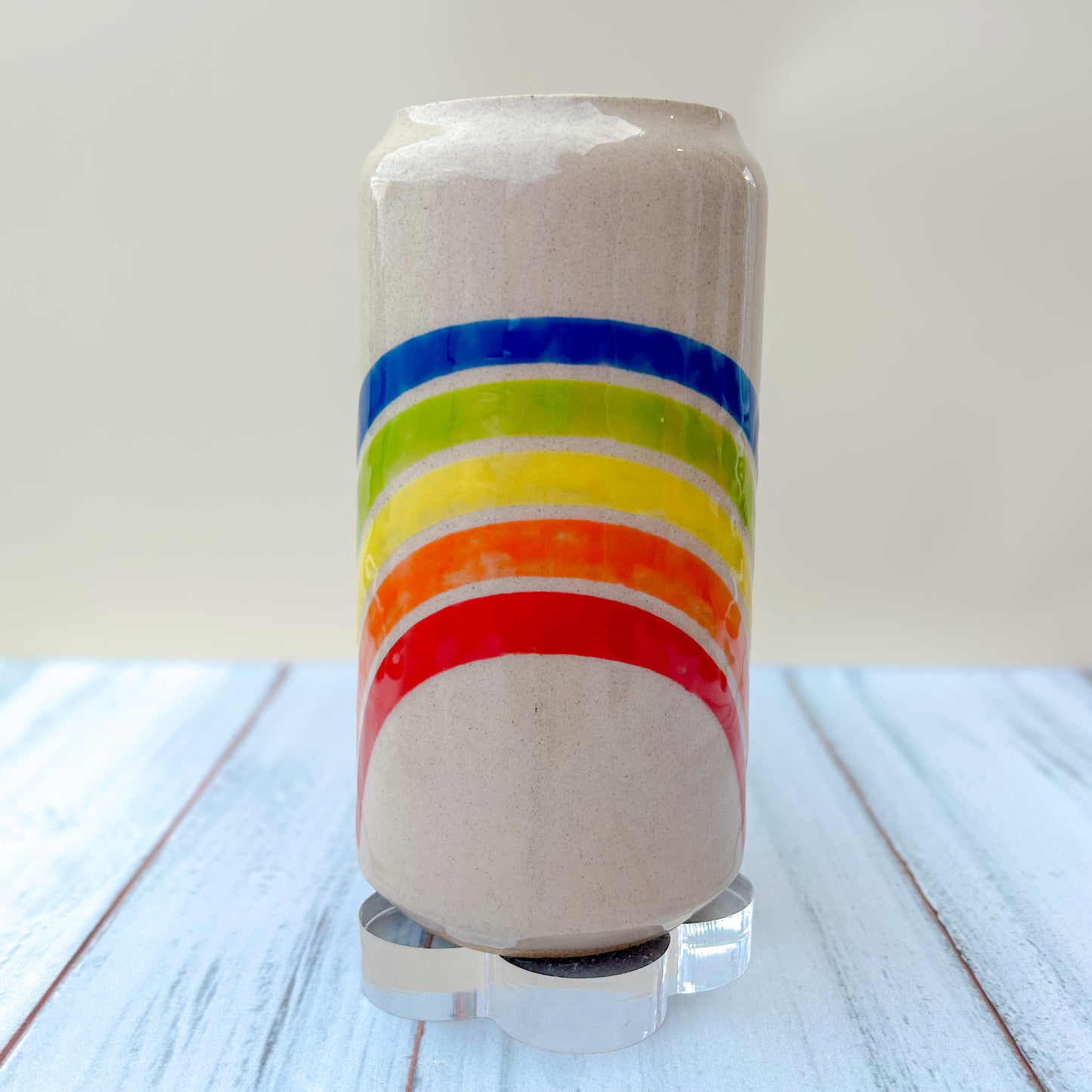 Rainbow Tumbler Ceramic Mug