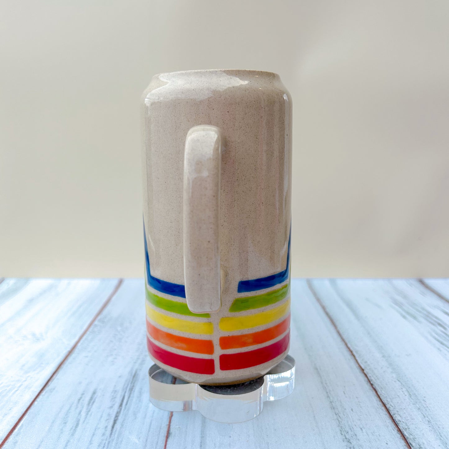 Rainbow Tumbler Ceramic Mug