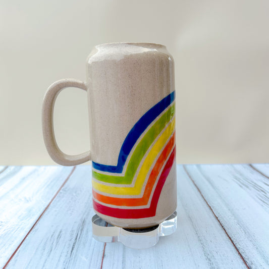 Rainbow Tumbler Ceramic Mug