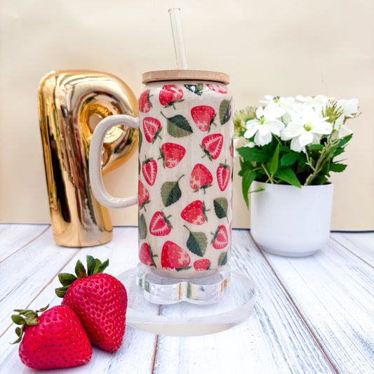 Strawberry Tumbler Ceramic Mug
