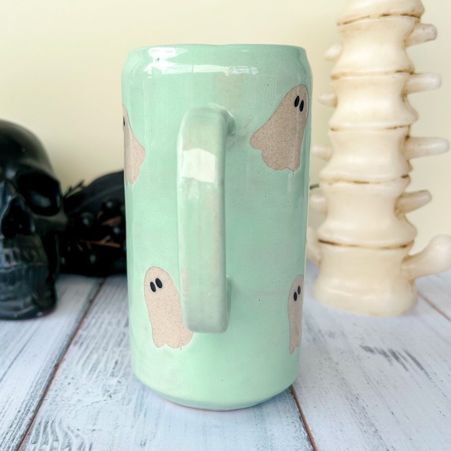 Aqua Ghost Mug Ceramic