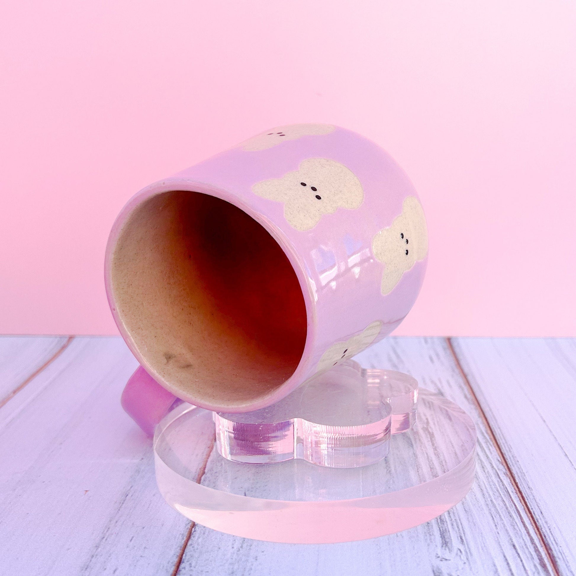 Purple Bunny Spring Ceramic Mug