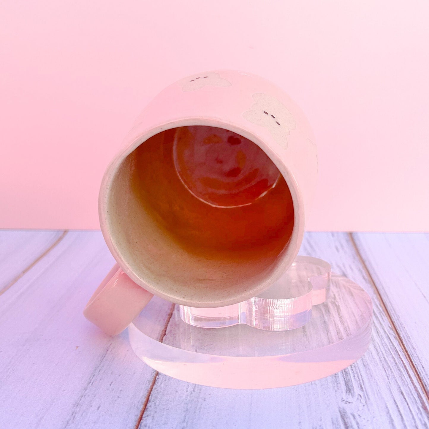 Pink Bunny Spring Ceramic Mug