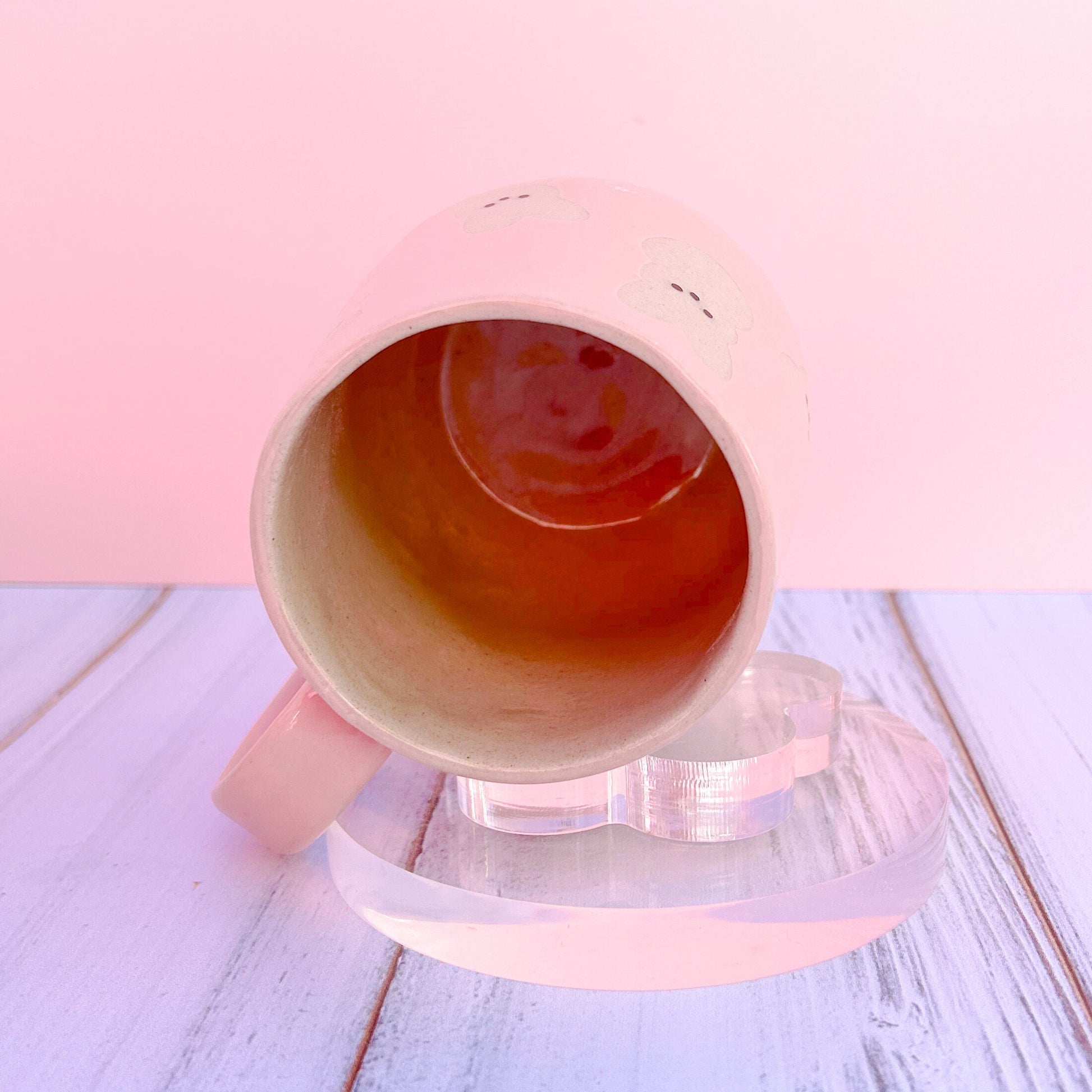 Pink Bunny Spring Ceramic Mug