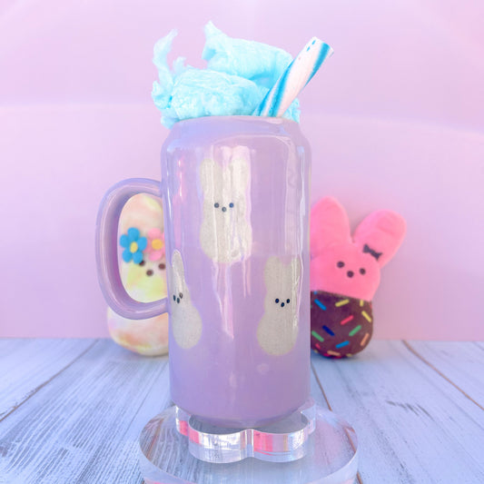 Purple Bunny Spring Ceramic Tumbler Mug