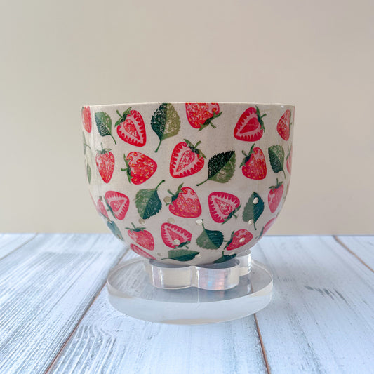 Strawberry Berry Ceramic Bowl, Handmade Strawberry Bowl, Gardener Gift Idea, Strawberry Lovers, Berry Gift For Mom, Fruit Bowl