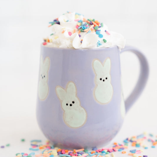 Lavender Bunny Spring Ceramic Mug