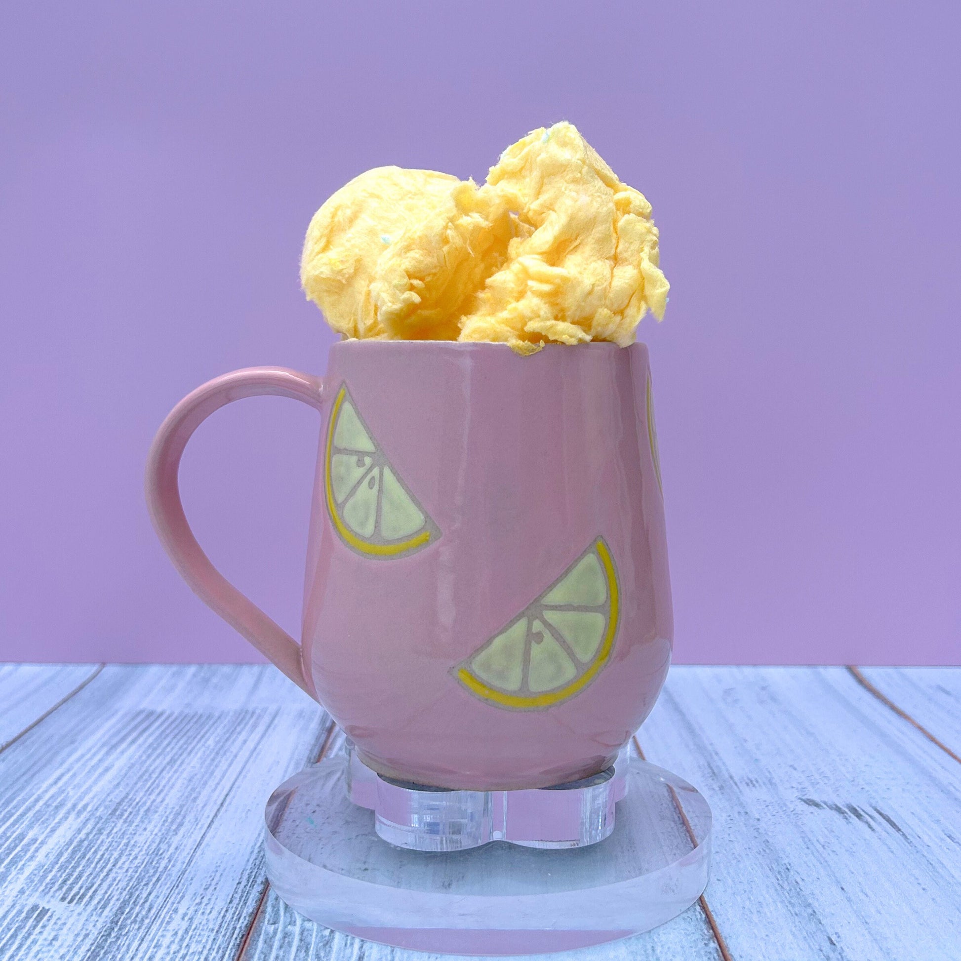 Pink Lemonade Ceramic Mug, Pink Lemon Mug Handmade, Gardener Gift Idea, Lemon Lovers Mug, Lemon Mug For Mom, Gift for Wife, Lemon cup