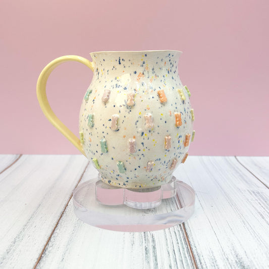Yellow Rainbow Bunny Spring Ceramic Mug