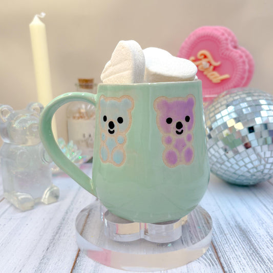 Aqua Gummy Bear Ceramic Mug