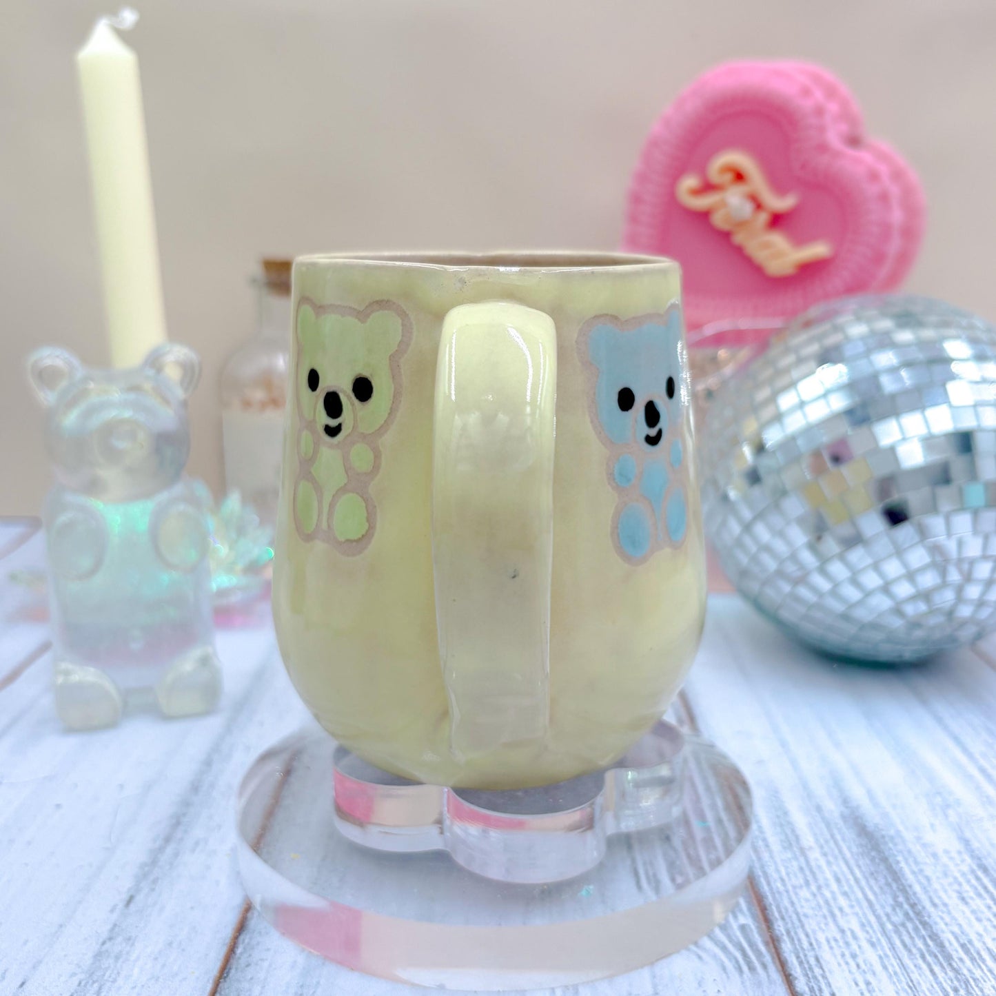 Yellow Gummy Bear Ceramic Mug