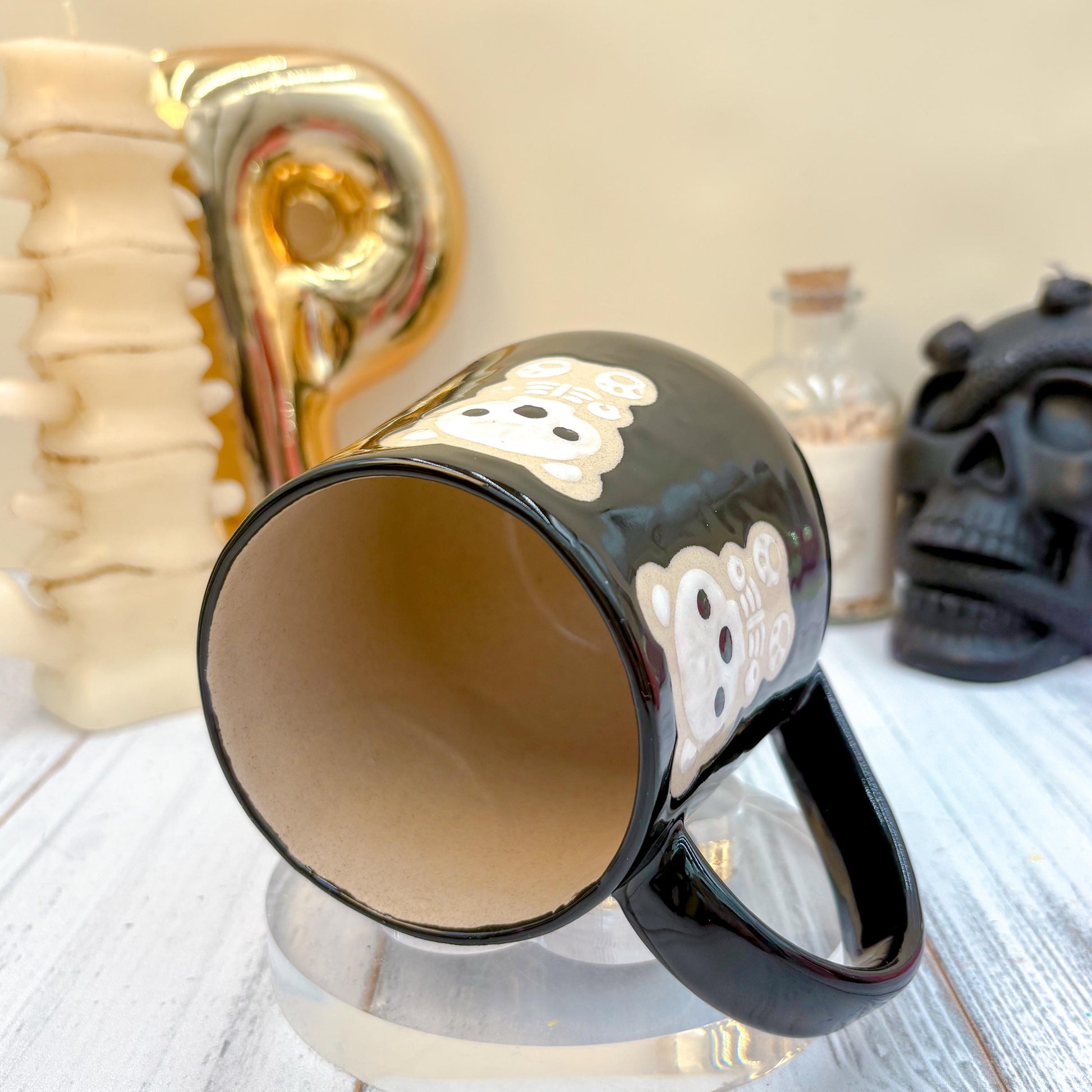 Black Gummy Bear Ceramic Mug