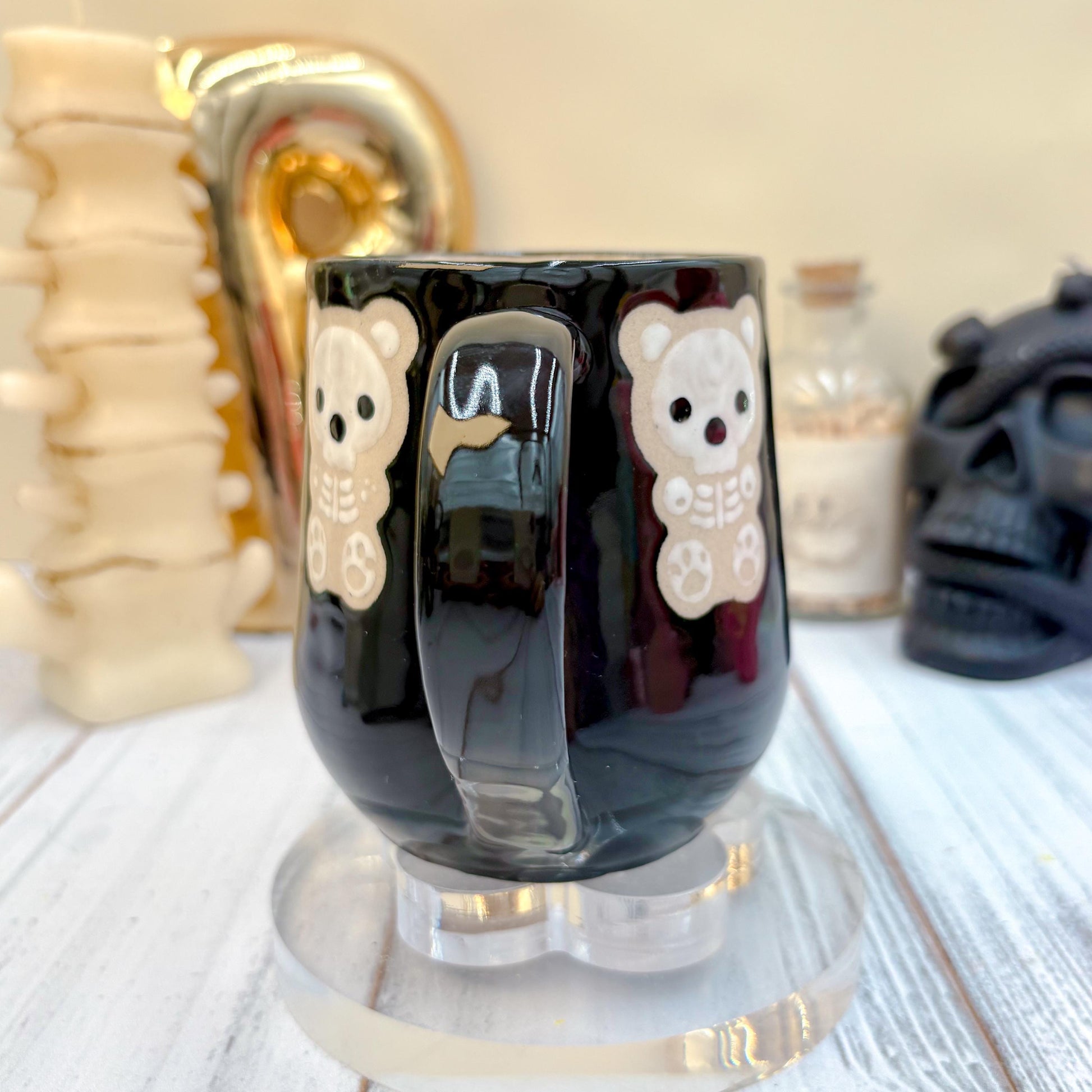 Black Gummy Bear Ceramic Mug