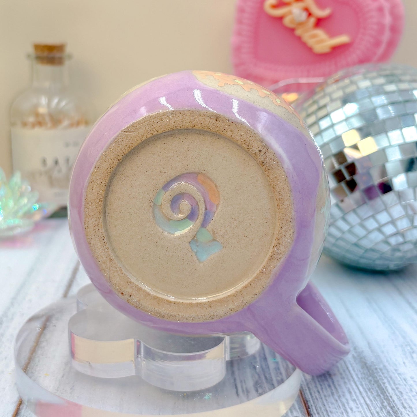 Purple Donut Ceramic Mug