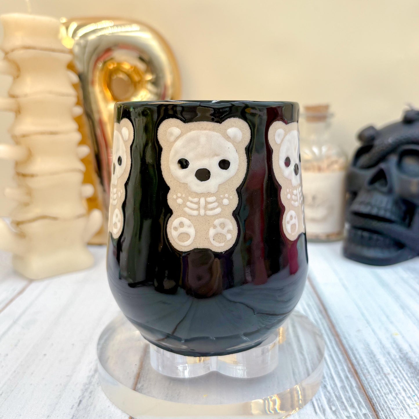 Black Gummy Bear Ceramic Mug