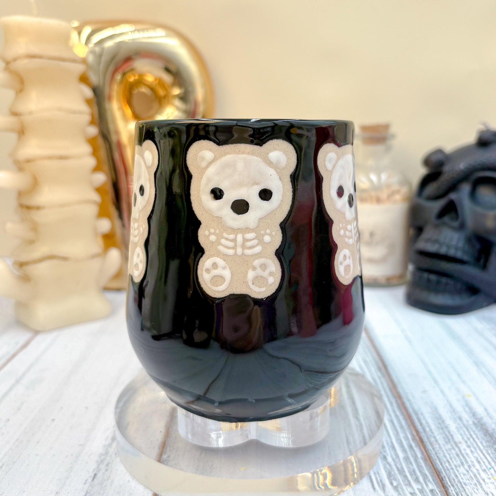 Black Gummy Bear Ceramic Mug