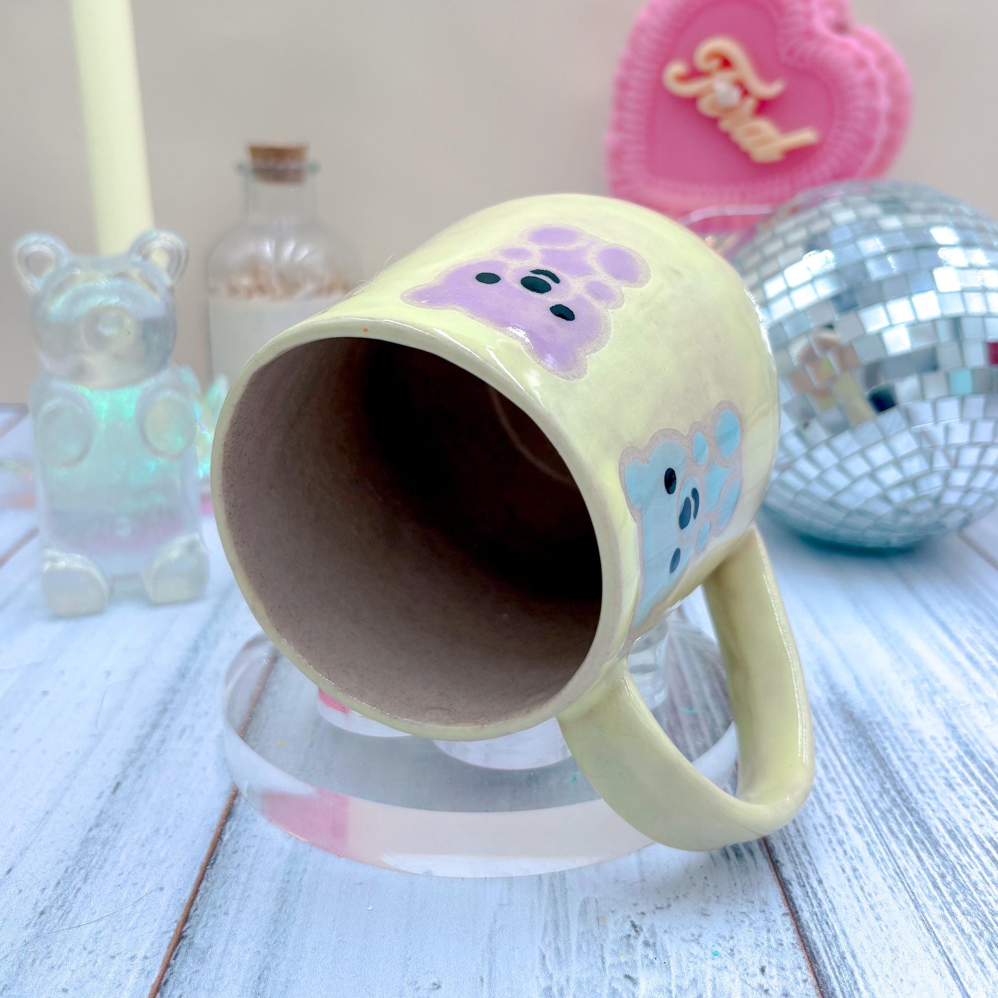 Yellow Gummy Bear Ceramic Mug
