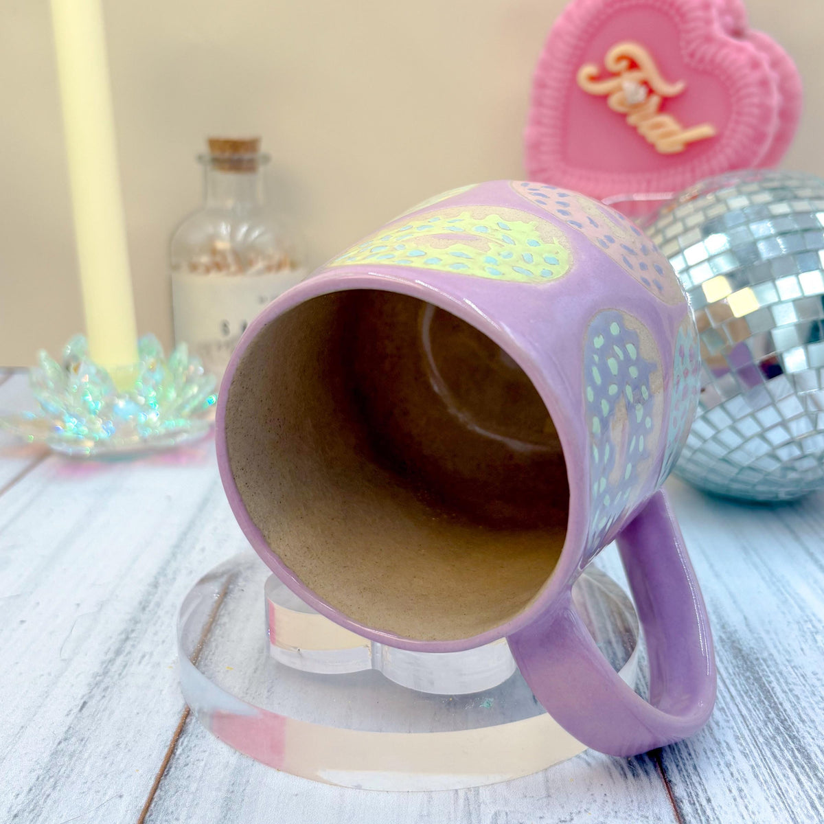 Purple Donut Ceramic Mug