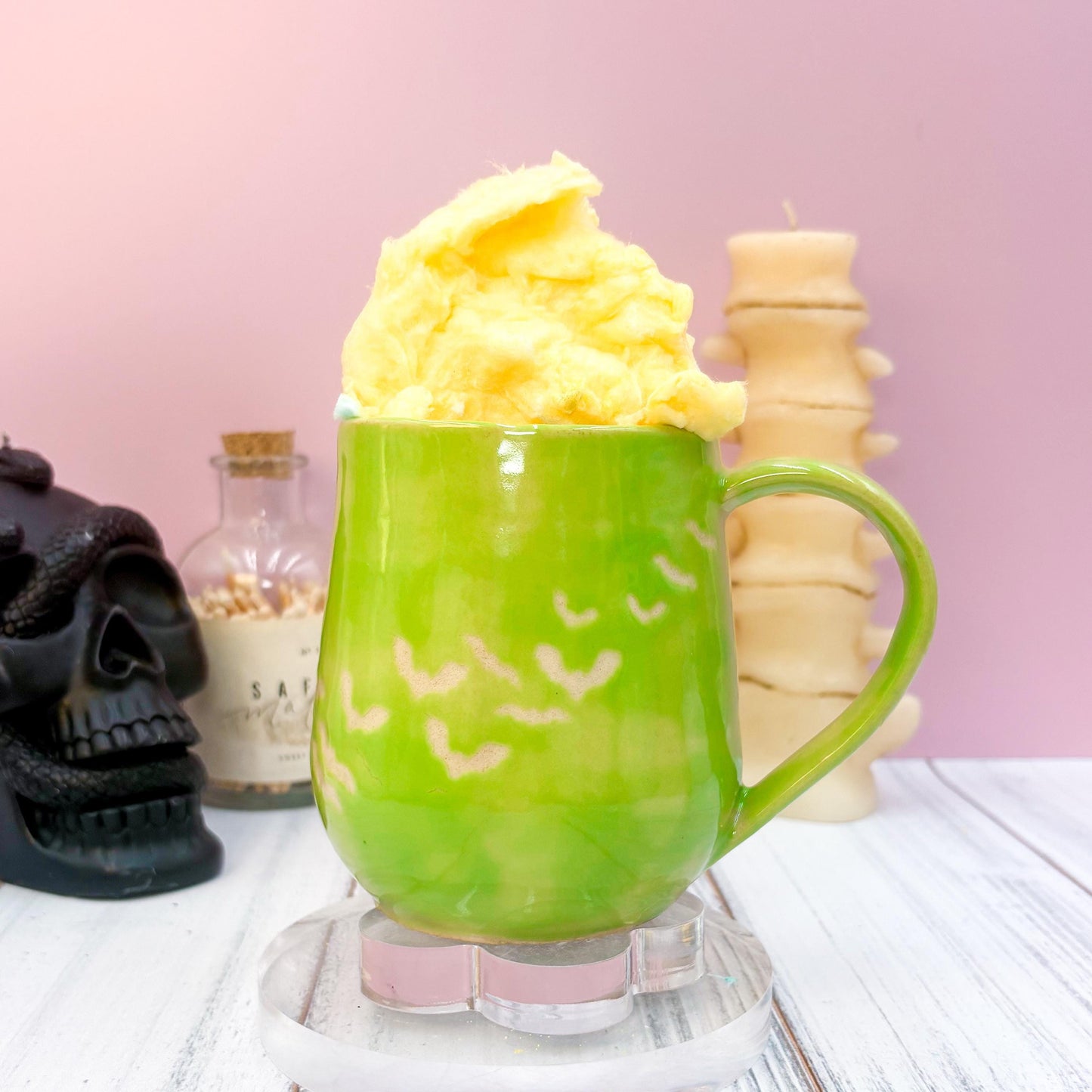 Green Bat Ceramic Mug