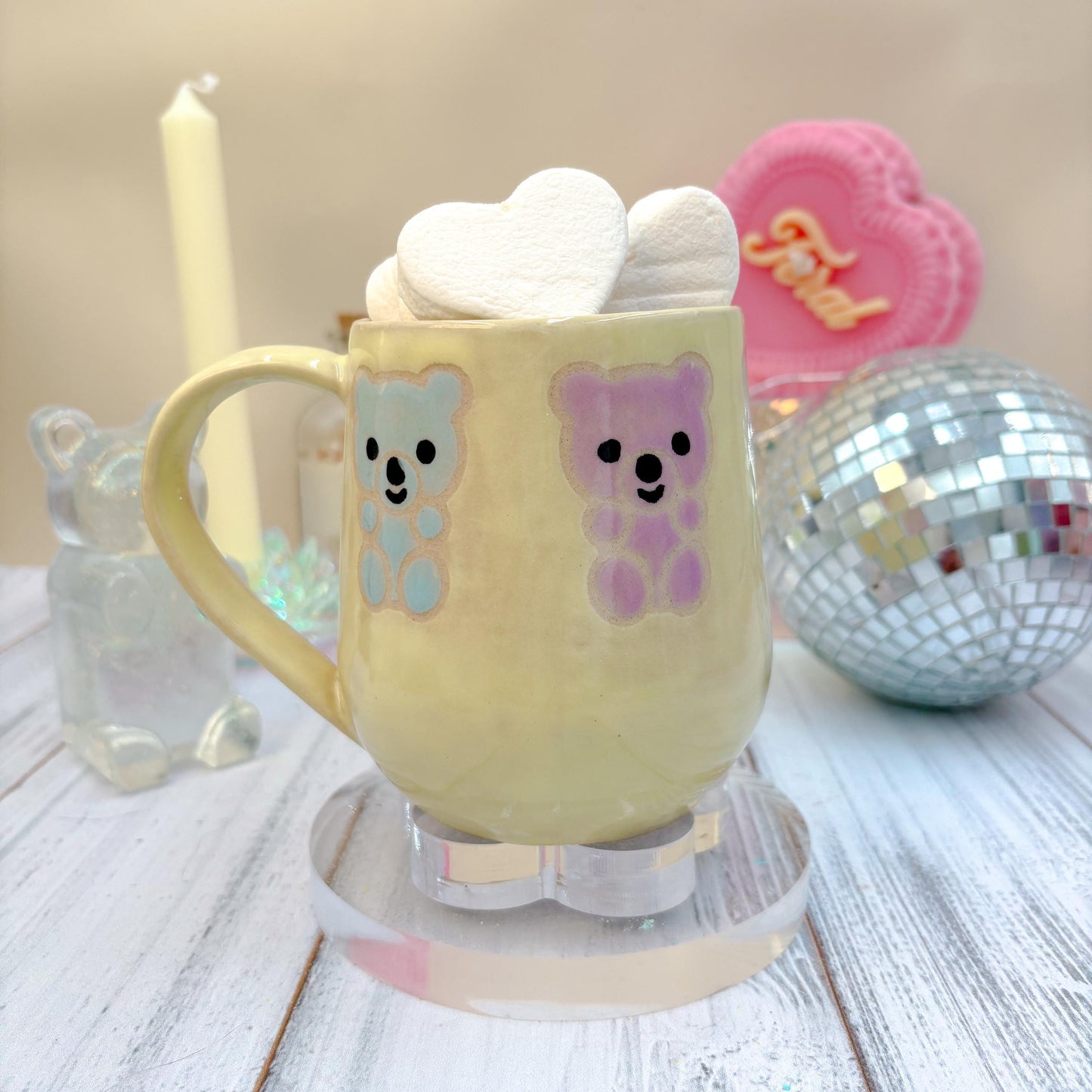 Yellow Gummy Bear Ceramic Mug