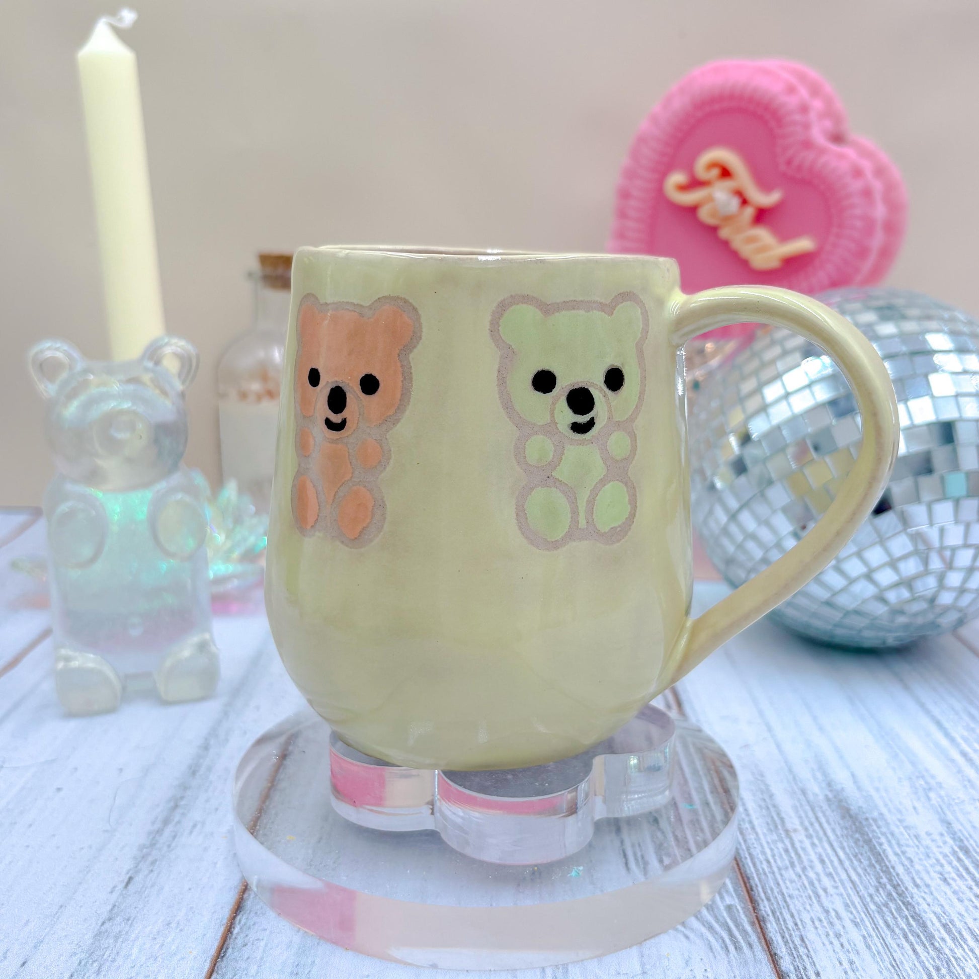 Yellow Gummy Bear Ceramic Mug