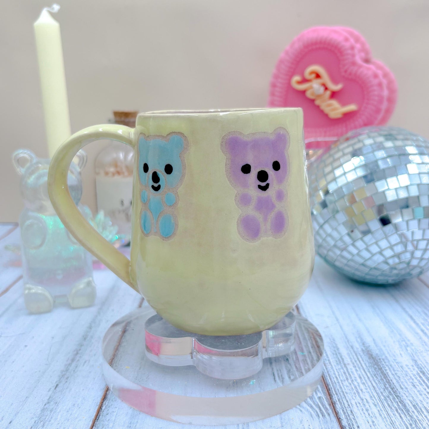 Yellow Gummy Bear Ceramic Mug