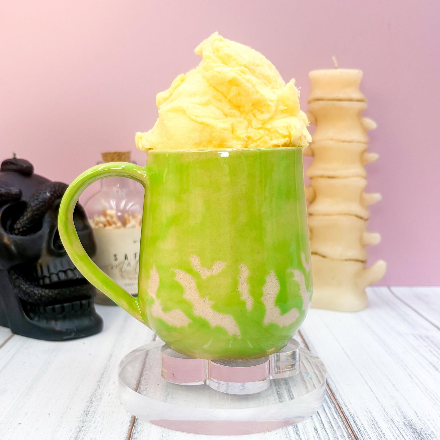 Green Bat Ceramic Mug