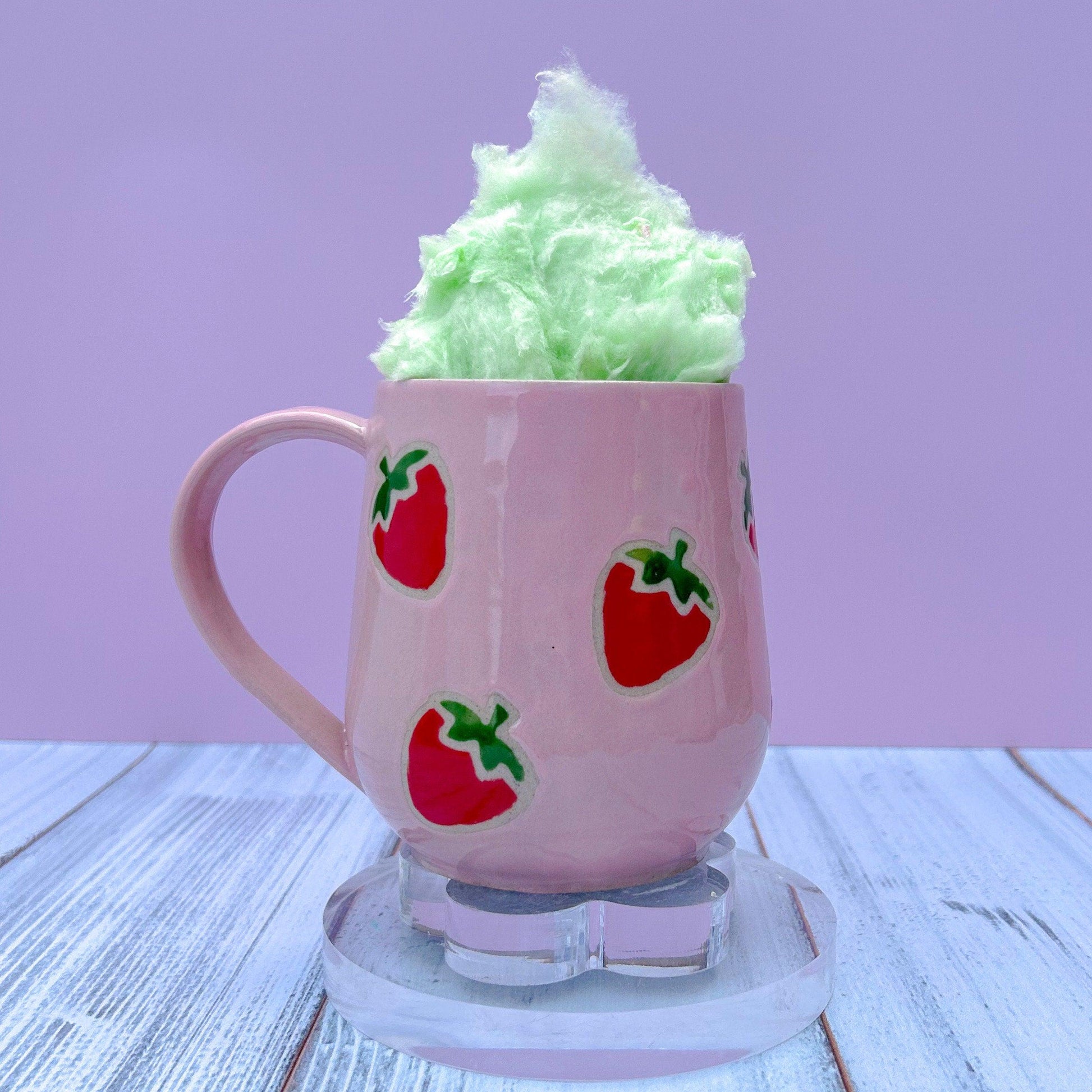 Pink Strawberry Ceramic Mug