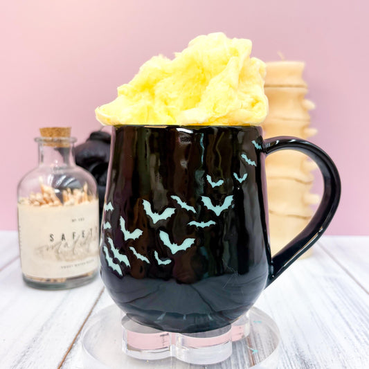 Blue and Black Bat Ceramic Mug