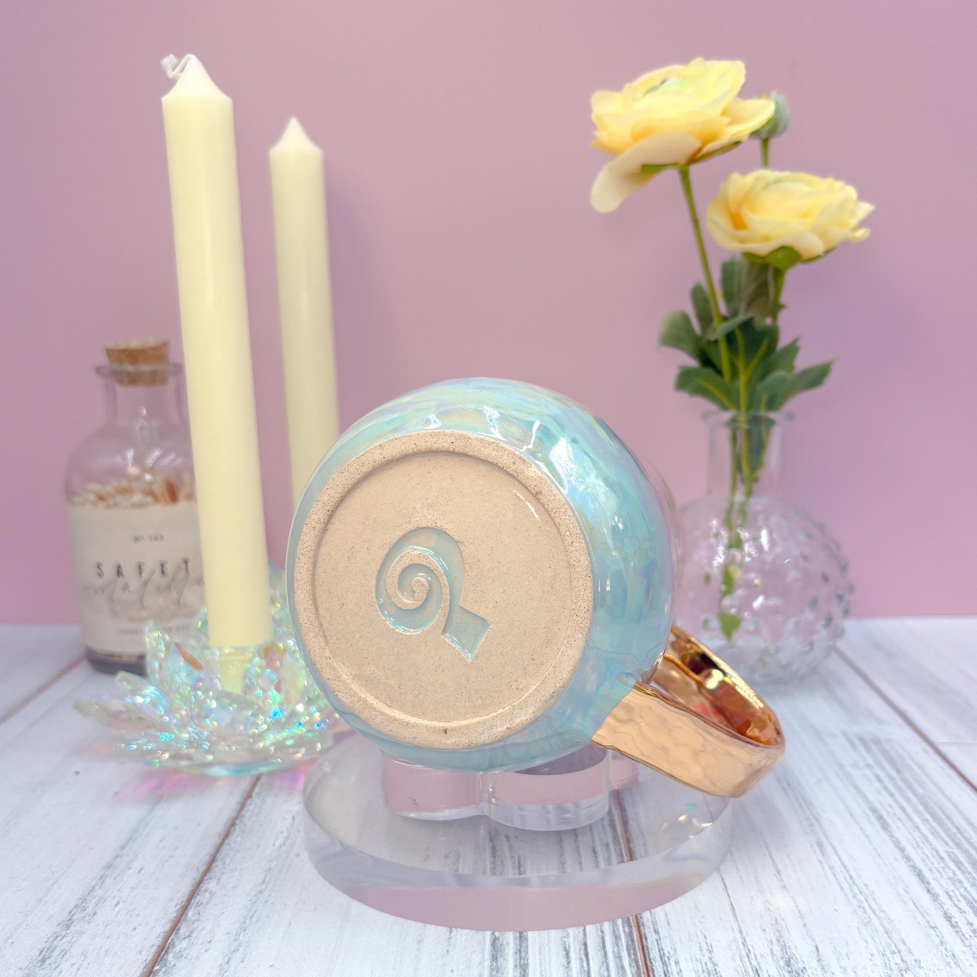 Gold Cotton Candy Sunset Ceramic Mug