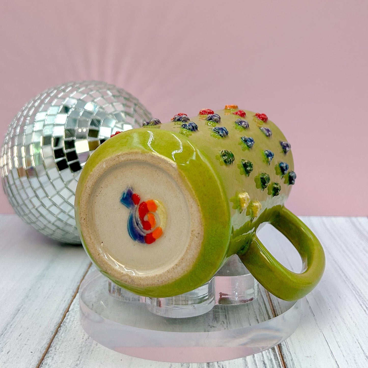 Lime Green Gummy Bear Tumbler Ceramic Mug, Ceramic Coffee Mug Handmade, Gummy Bear Lovers, Gummy Bear Mug For Mom, Gummy Bear cup, Gift mom