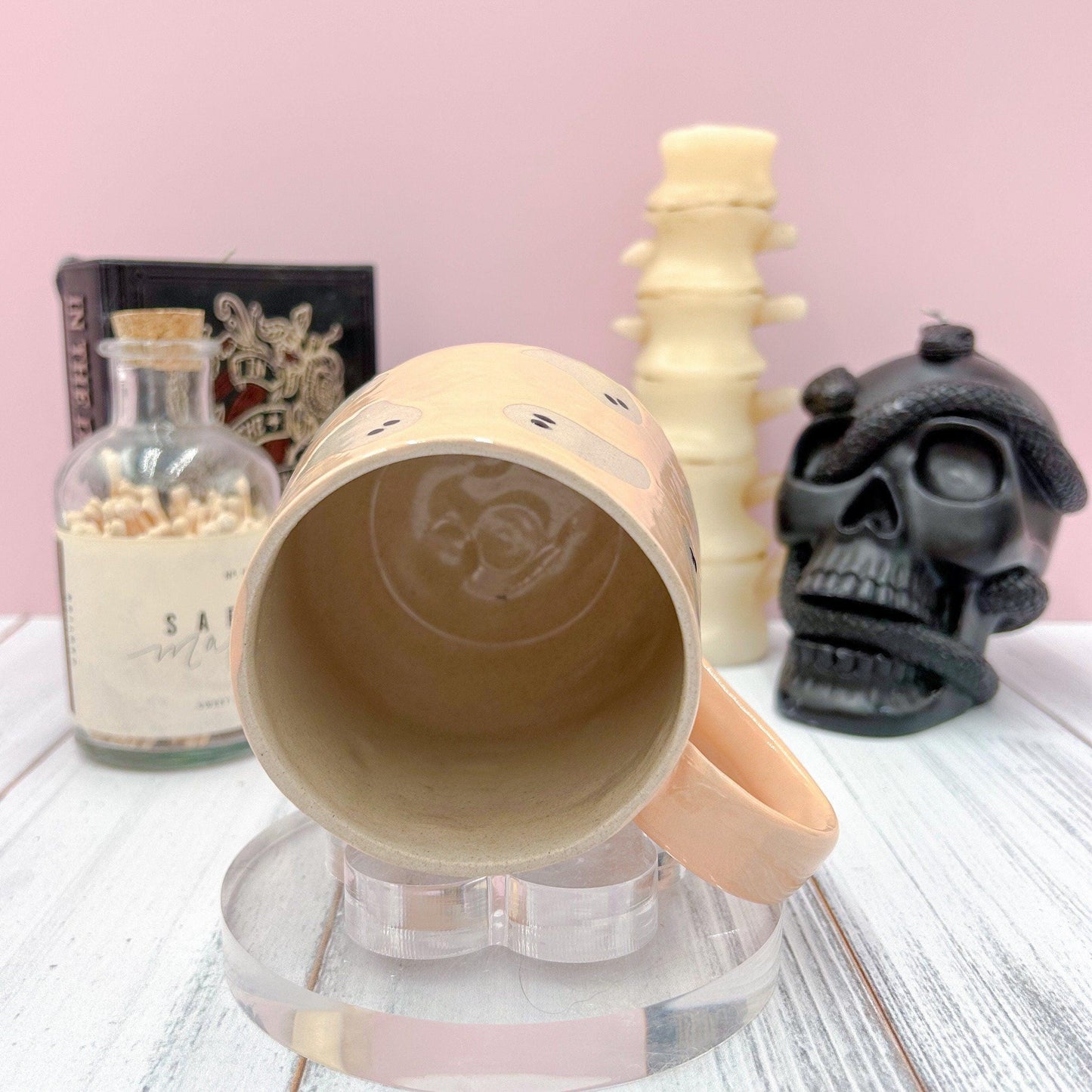 Peach Ghost Ceramic Mug