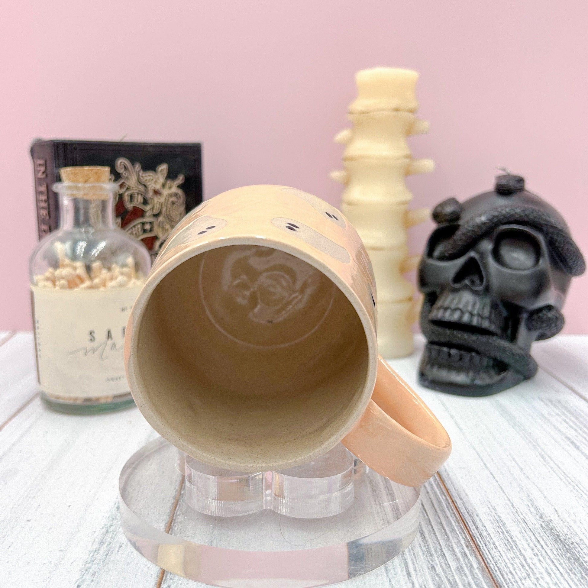 Peach Ghost Ceramic Mug