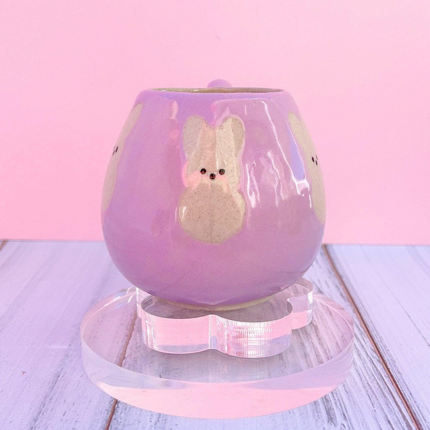 Purple Bunny Spring 12oz Ceramic Mug