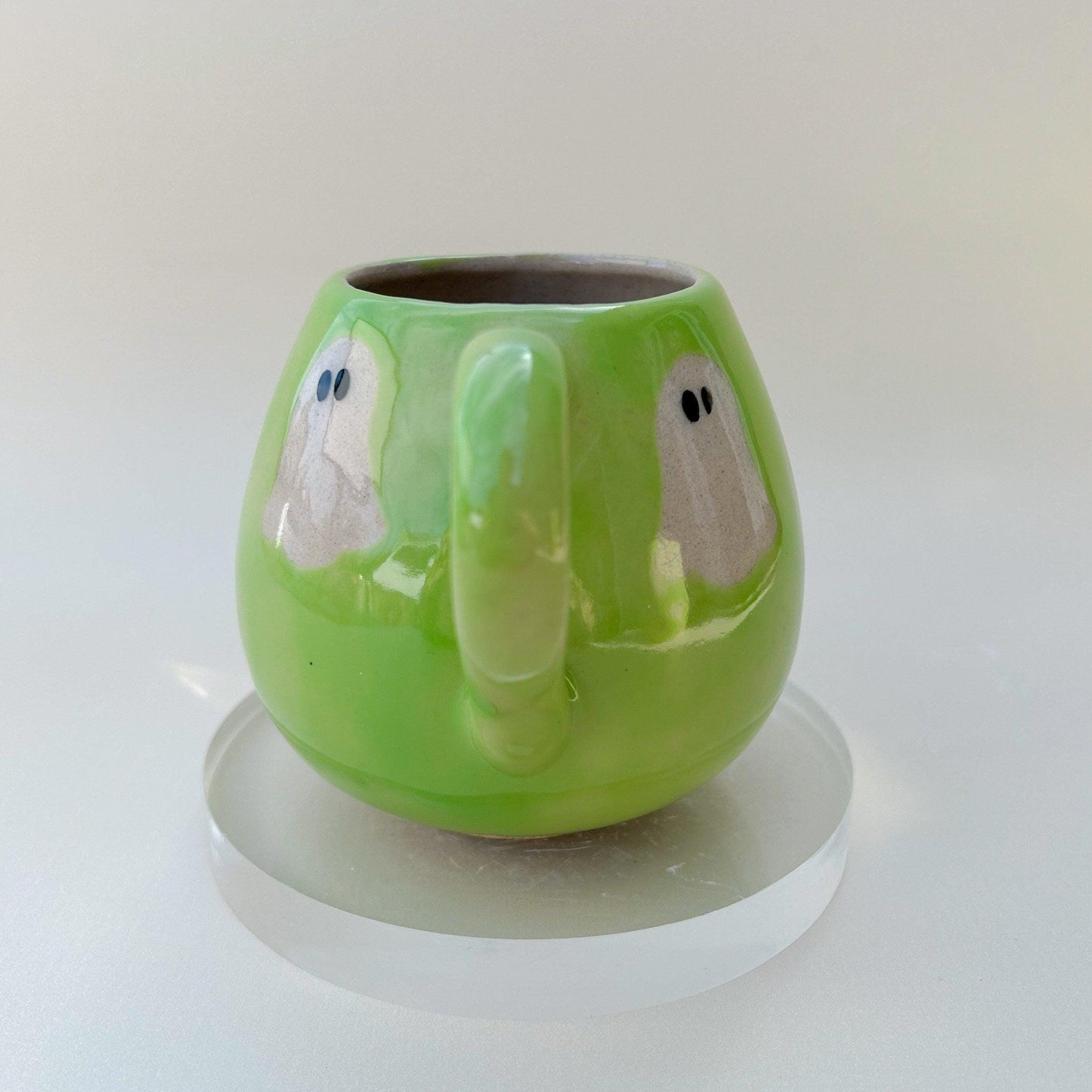 Green Ghost 12 Ounce Ceramic Mug