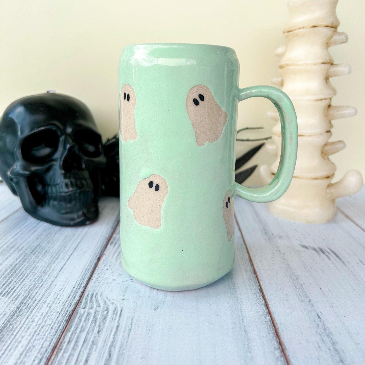 Aqua Ghost Tumbler Ceramic Mug