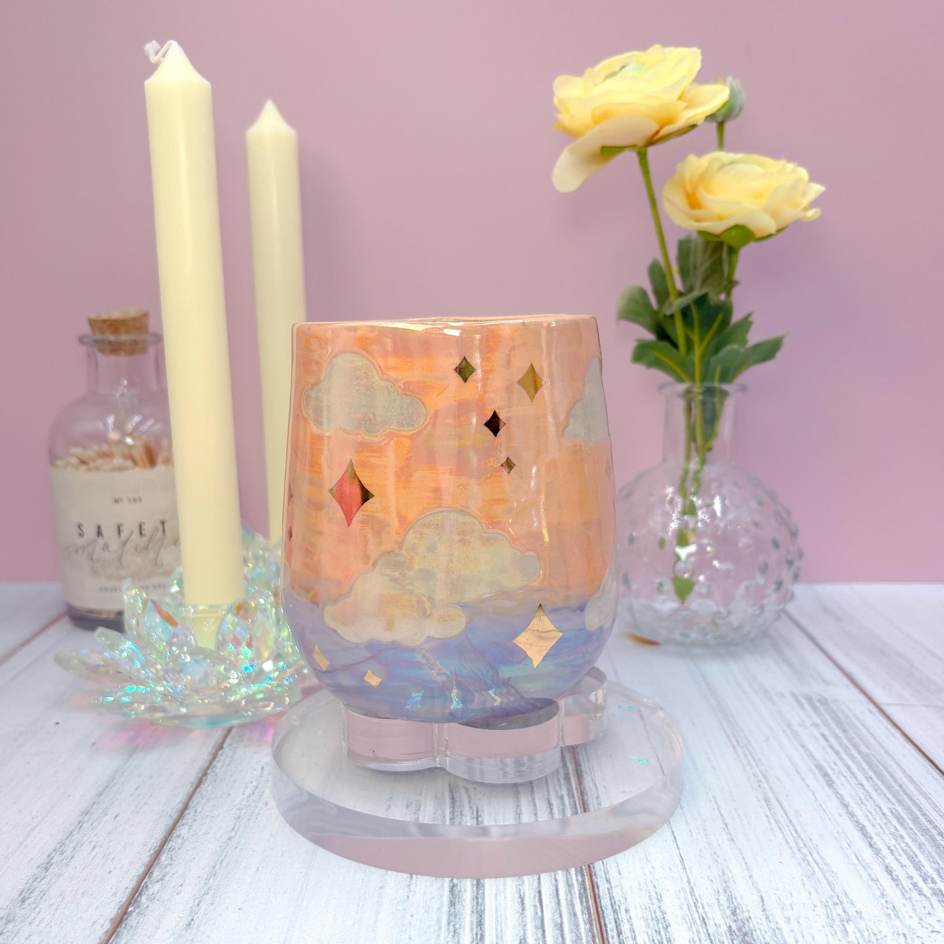 Gold Orange Sunset Ceramic Mug