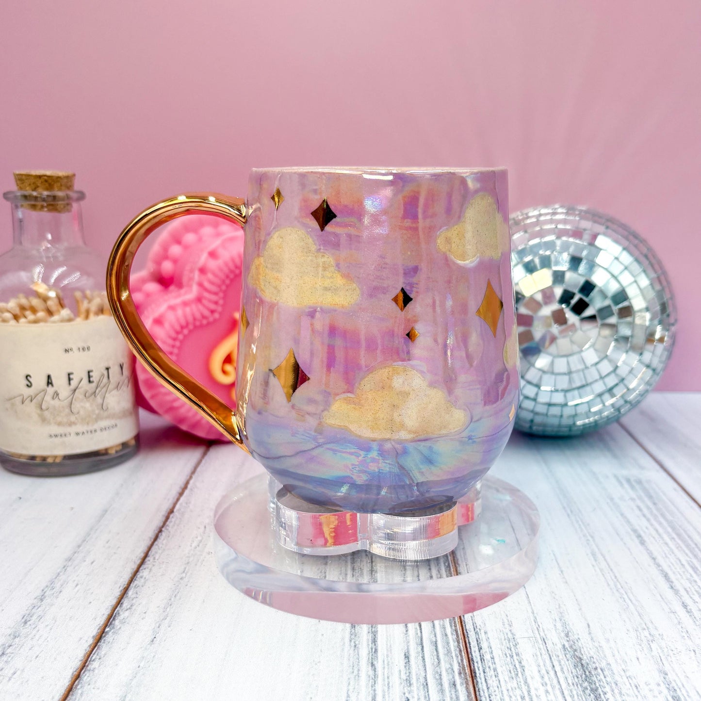 Gold Purple Sunset Ceramic Mug